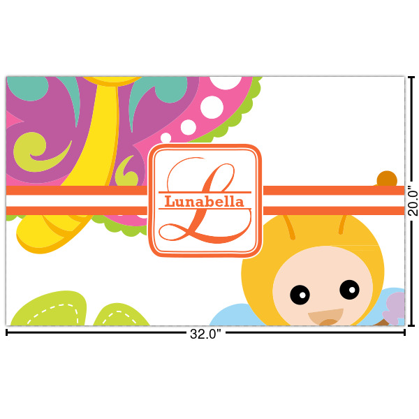 Custom Leopard Print Indoor / Outdoor Rug - Custom Size w/ Name and Initial