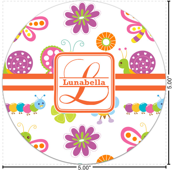Custom Leopard Print Multipurpose Round Labels - 5" (Personalized)