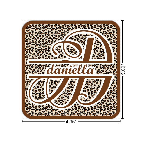 Custom Leopard Print Laptop Decal (Personalized)