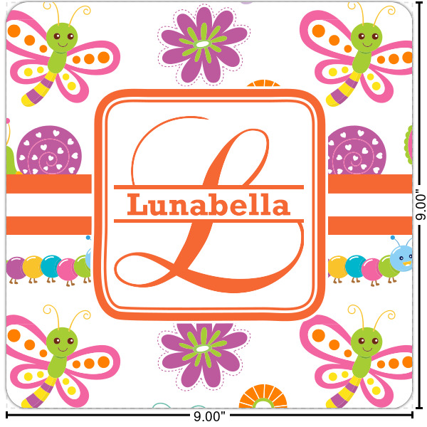 Custom Leopard Print Square Decal - Small (Personalized)