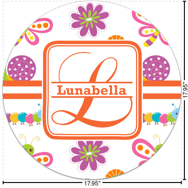 Custom Leopard Print Round Decal - Large (Personalized)