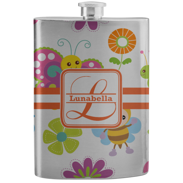 Custom Leopard Print Stainless Steel Flask (Personalized)
