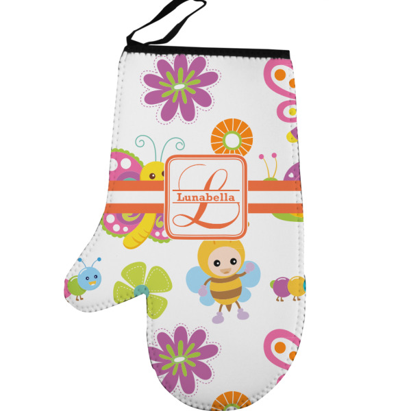 Custom Leopard Print Left Oven Mitt (Personalized)