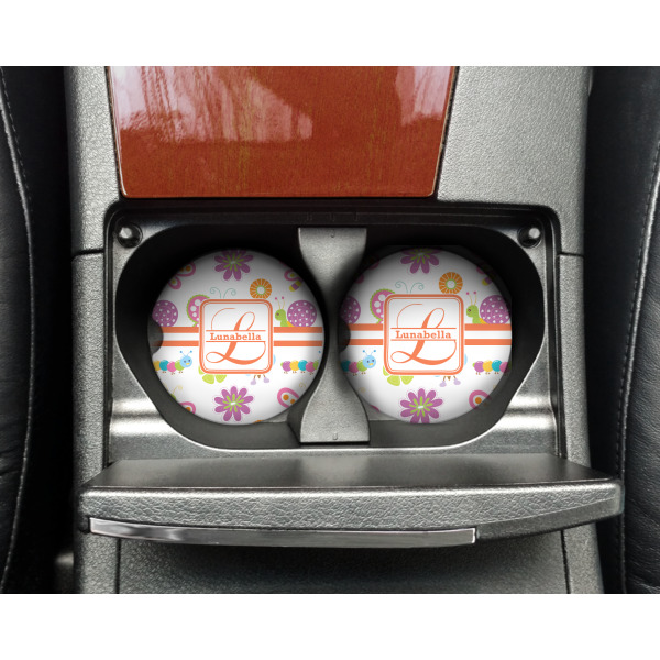 Custom Design - Sandstone Car Coaster - In Cup Holder