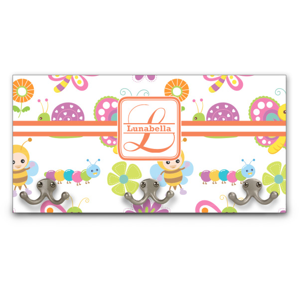 Custom Leopard Print Wall Mounted Coat Rack (Personalized)