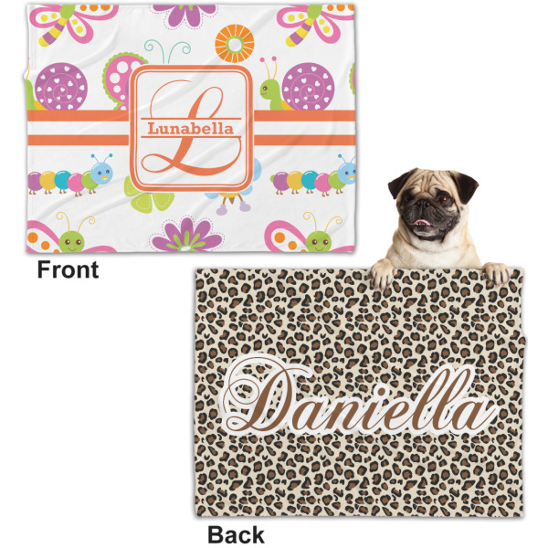 Custom Design - Microfleece Dog Blanket - Regular - Front & Back