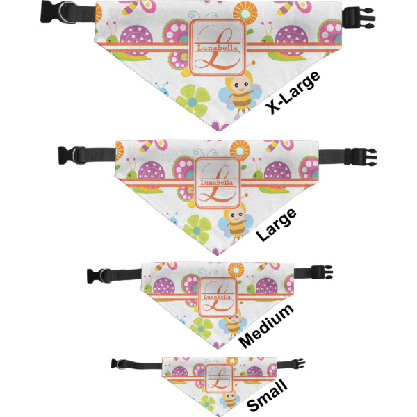 Custom Design - Pet Bandana Sizes