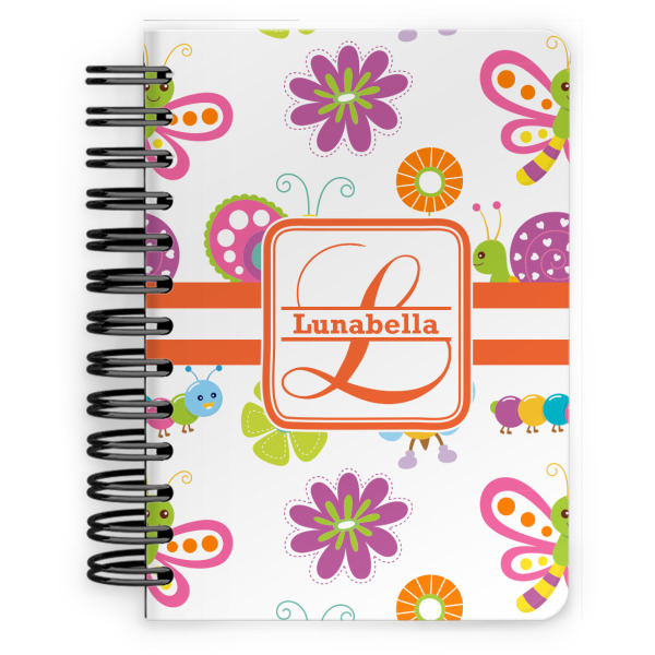 Custom Leopard Print Spiral Notebook - 5x7 w/ Name and Initial