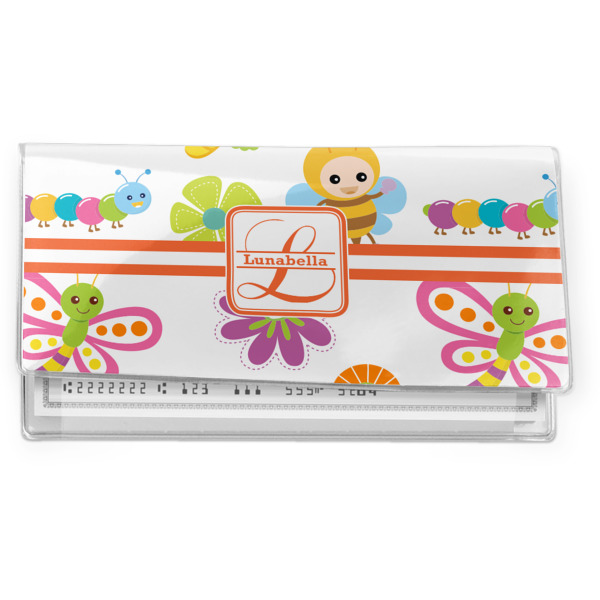 Custom Leopard Print Vinyl Checkbook Cover (Personalized)