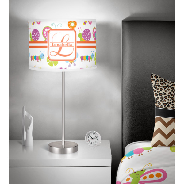 Custom Design - 13" Drum Lampshade - In Room