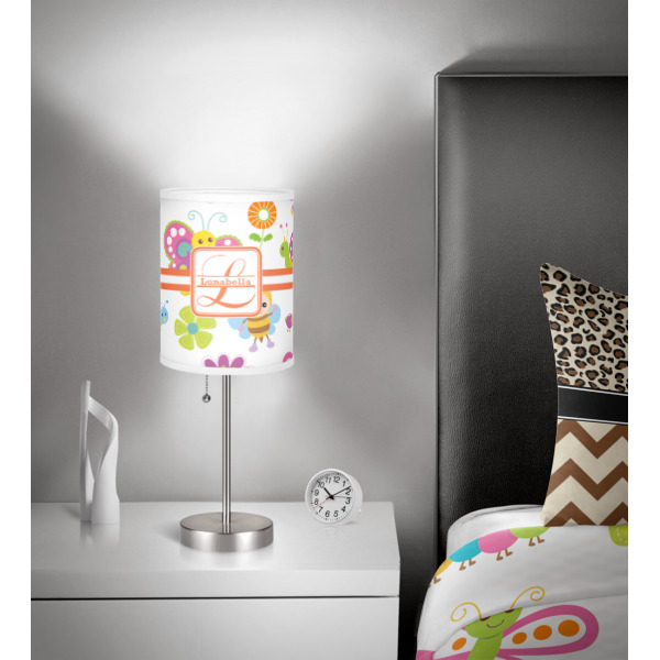 Custom Design - 8" Drum Lampshade - In Room