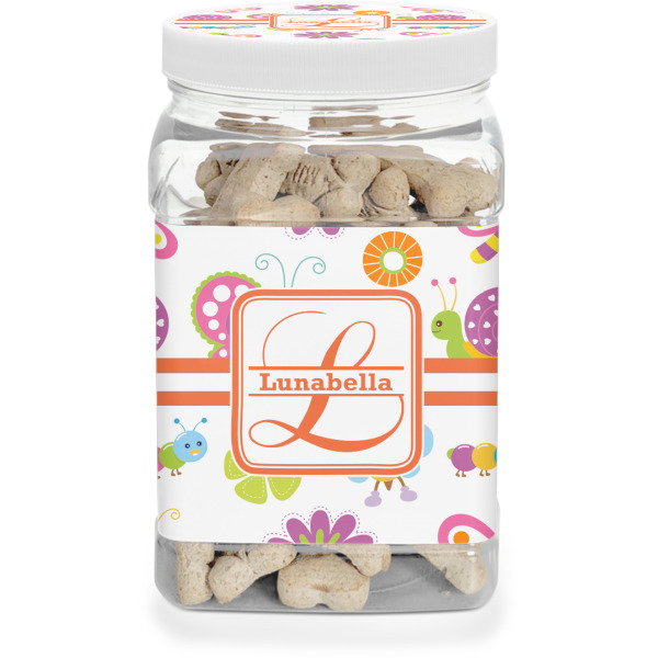 Custom Leopard Print Dog Treat Jar (Personalized)