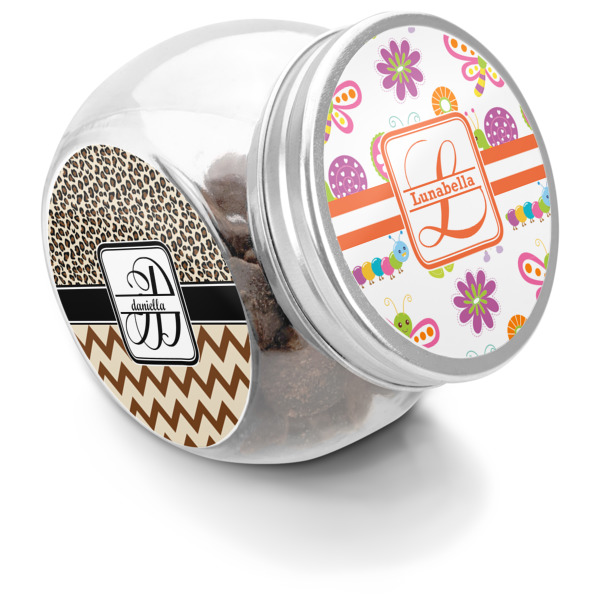 Custom Leopard Print Puppy Treat Jar (Personalized)