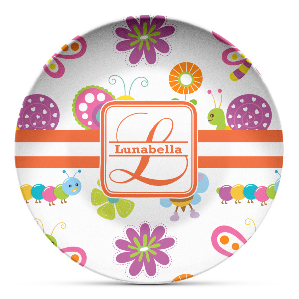 Custom Leopard Print Microwave Safe Plastic Plate - Composite Polymer (Personalized)