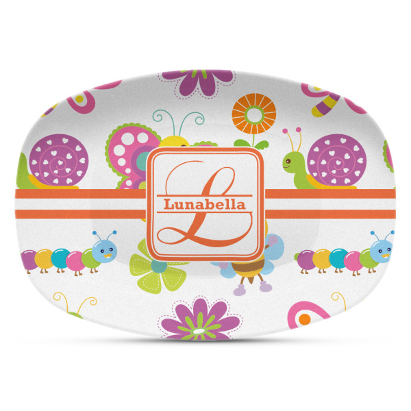 Custom Leopard Print Plastic Platter - Microwave & Oven Safe Composite Polymer (Personalized)
