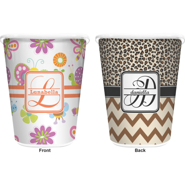 Custom Design - Waste Basket - White - Double Sided - Approval