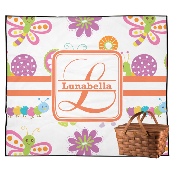 Custom Leopard Print Outdoor Picnic Blanket (Personalized)