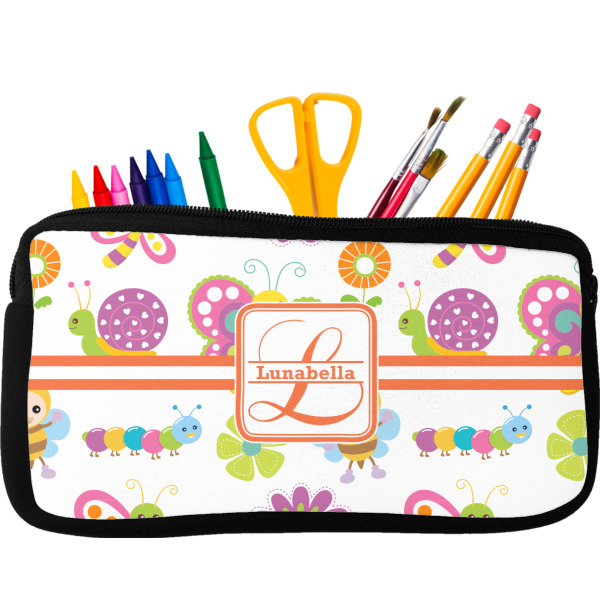 Custom Leopard Print Neoprene Pencil Case (Personalized)