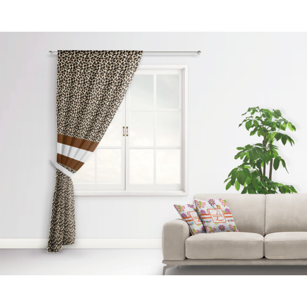 Custom Design - Curtain With Window and Rod - in Room Matching Pillow