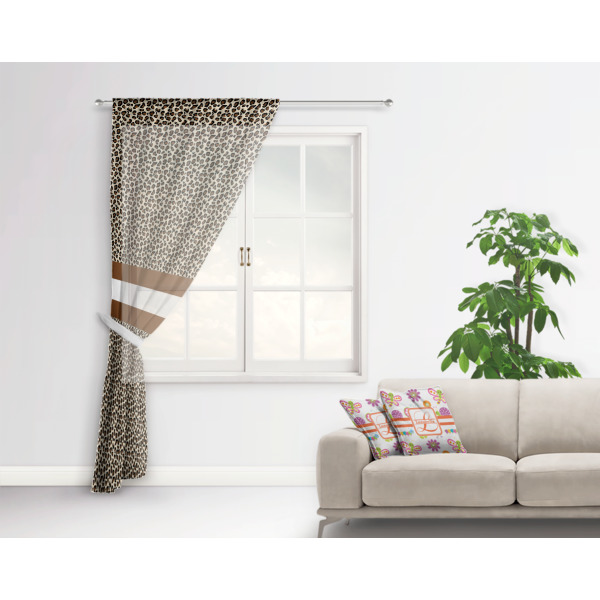 Custom Design - Sheer Curtain With Window and Rod - in Room Matching Pillow