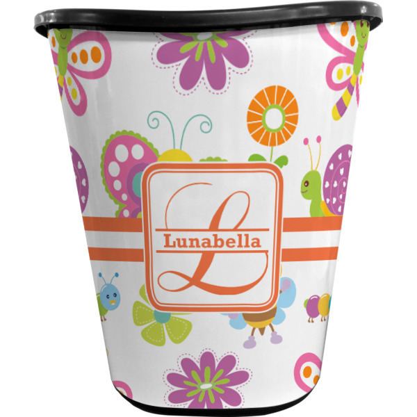 Custom Design - Waste Basket - Black - Front