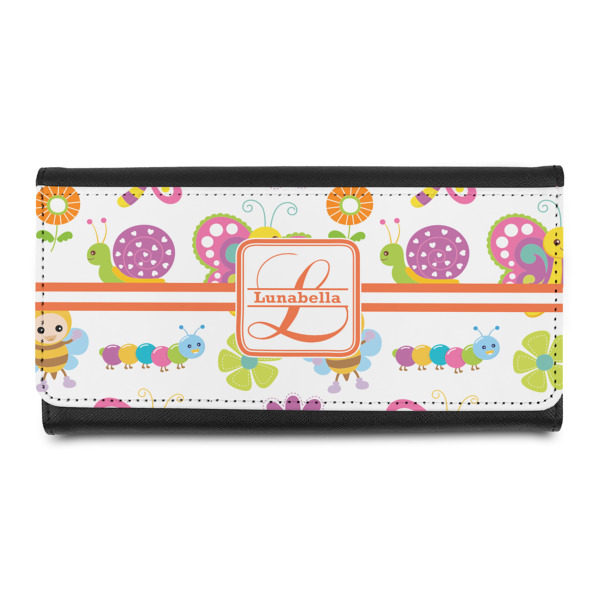 Custom Leopard Print Leatherette Ladies Wallet (Personalized)