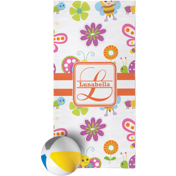 Custom Leopard Print Beach Towel (Personalized)