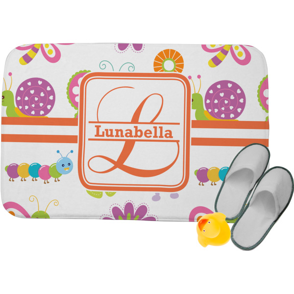 Custom Leopard Print Memory Foam Bath Mat (Personalized)