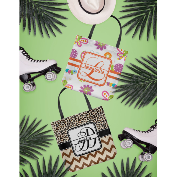 Custom Design - Canvas Tote Lifestyle Front and Back