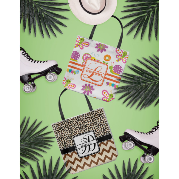 Custom Design - Canvas Tote Lifestyle Front and Back- 13x13