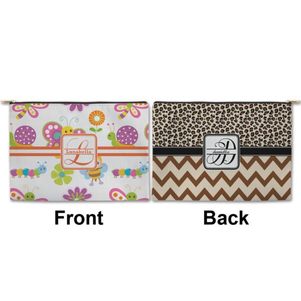 Custom Design - Large Zipper Pouch Approval (Front and Back)