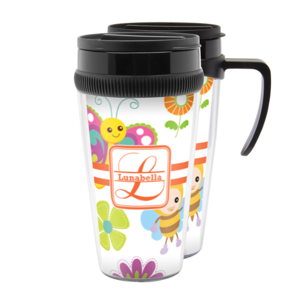 Custom Leopard Print Acrylic Travel Mug (Personalized)