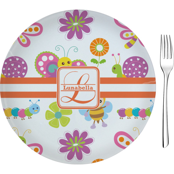 Custom Leopard Print 8" Glass Appetizer / Dessert Plates - Single or Set (Personalized)