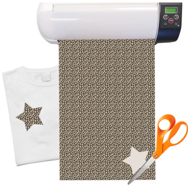Custom Leopard Print Heat Transfer Vinyl Sheet (12"x18")