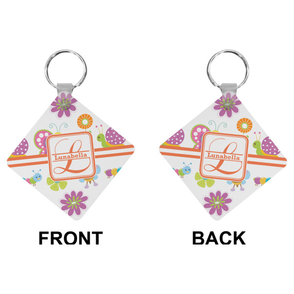Custom Design - Diamond Keychain (Front + Back)