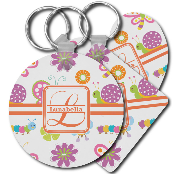 Custom Leopard Print Plastic Keychain (Personalized)
