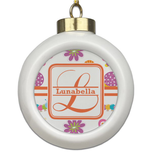 Custom Design Your Own Ceramic Ball Ornament