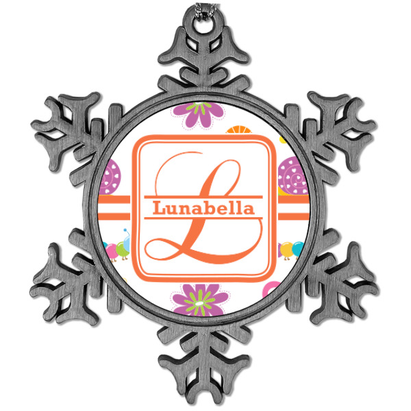 Custom Design Your Own Vintage Snowflake Ornament