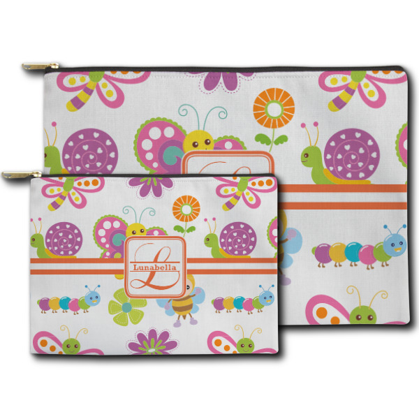 Custom Design - Zippered Pouches - Size Comparison