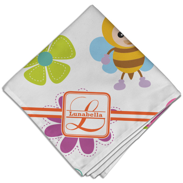 Custom Leopard Print Cloth Dinner Napkin - Single w/ Name and Initial