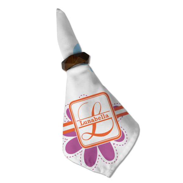 Custom Design - Cloth Napkins - Personalized Dinner (Folded in Ring) (MAIN)