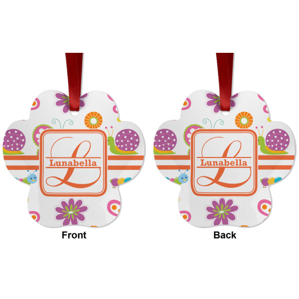 Custom Design - Metal Paw Ornament - Front and Back