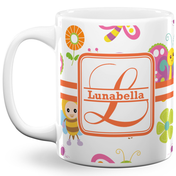 Custom Leopard Print 11 Oz Coffee Mug - White (Personalized)