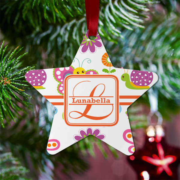 Custom Design - Metal Star Ornament - Lifestyle