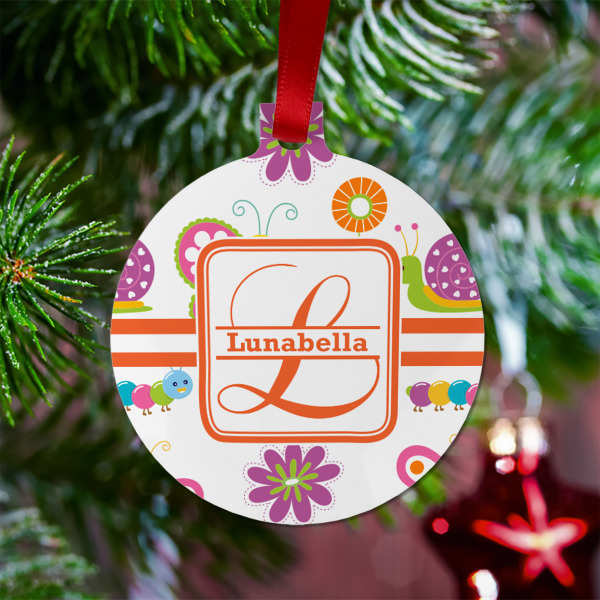 Custom Design - Metal Ball Ornament - Lifestyle