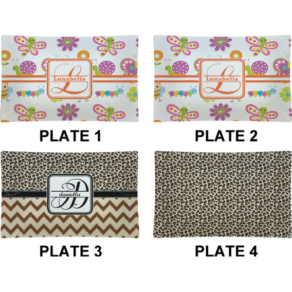 Custom Design - Set of Rectangular Dinner Plates (Approval)
