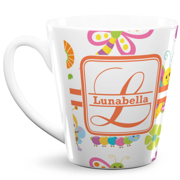 Custom Leopard Print 12 Oz Latte Mug (Personalized)