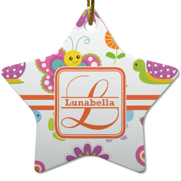 Custom Design - Ceramic Flat Ornament - Star (Front)
