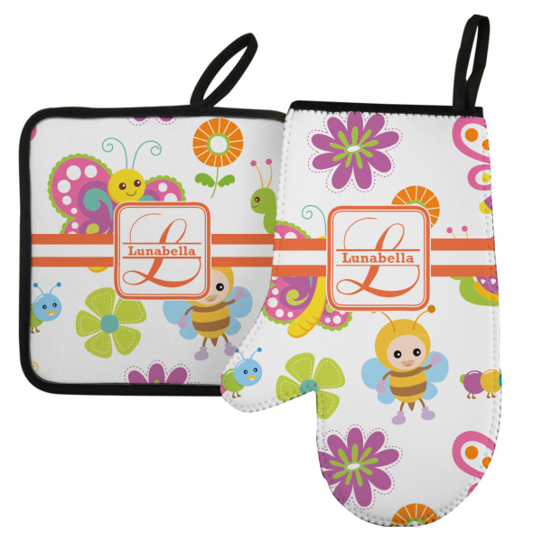 Custom Design Your Own Left Oven Mitt & Pot Holder Set