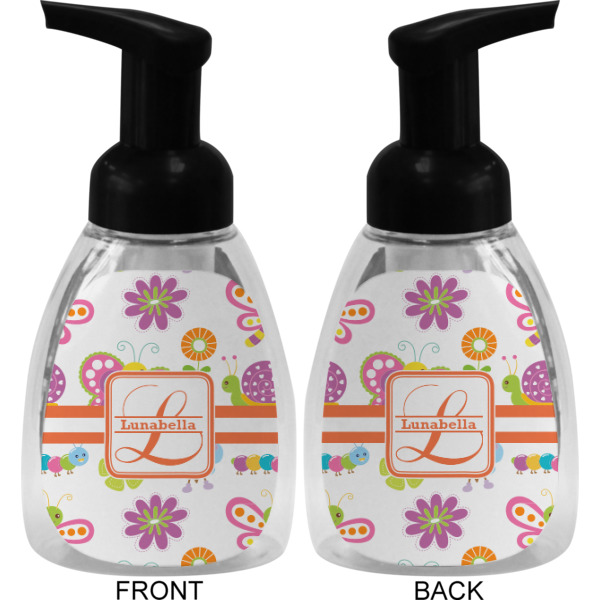 Custom Design - Foam Soap Bottle - Black - Front & Back